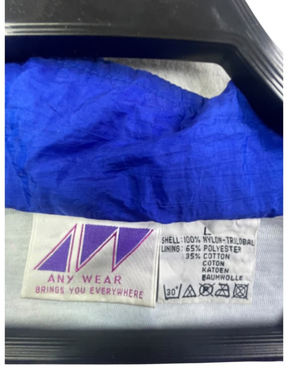 Any Wear Φόρμα Σετ Tracksuit Vintage Πολύχρωμο Μπλε Γυναικείο L