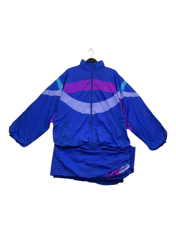 Any Wear Φόρμα Σετ Tracksuit Vintage Πολύχρωμο Μπλε Γυναικείο L
