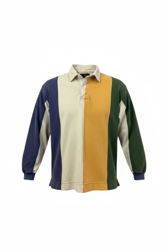 APPAREL WORKSHOP MAGLIA RUGBY RETRO COLORBLOCK MULTICOLORE UOMO PRE OWNED XL