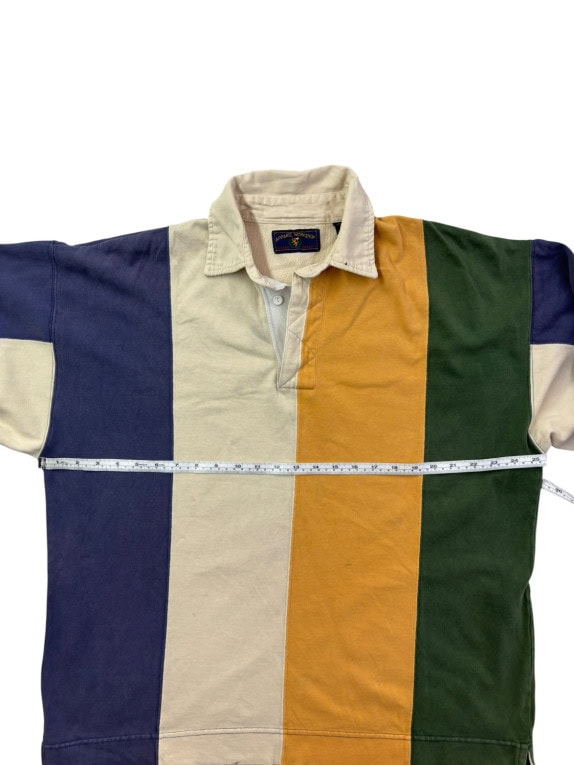 APPAREL WORKSHOP ΡΑΓΚΜΠΙ ΜΠΛΟΥΖΑ RETRO COLORBLOCK ΠΟΛΥΧΡΩΜΟ ΑΝΤΡΙΚΟ PRE OWNED XL