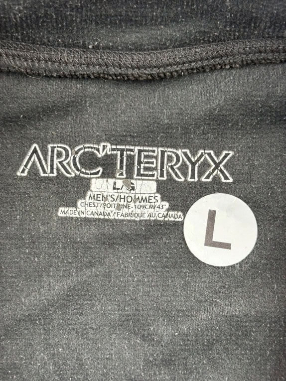 ARC TERYX HALF ZIP FLEECE MINIMAL CHARCOAL ΑΝΤΡΙΚΟ PRE OWNED L
