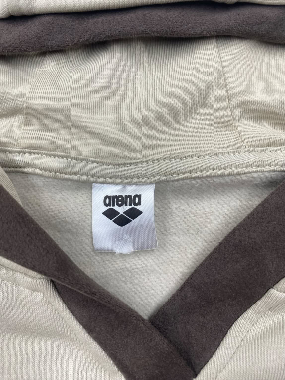 Arena Φούτερ Hoodie Vintage Logo Μπεζ Ανδρικό S