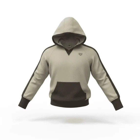 Arena Φούτερ Hoodie Vintage Logo Μπεζ Ανδρικό S