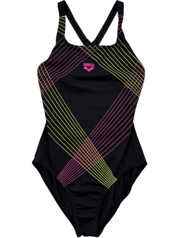ARENA SWIMSUIT SPORTY BLACK WOMEN PRE OWNED S