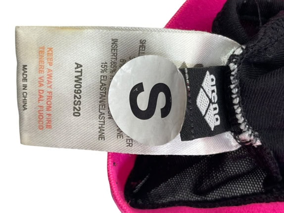 ARENA SPORTS BRA ATHLETIC BLACK PINK ΓΥΝΑΙΚΕΙΟ PRE OWNED S