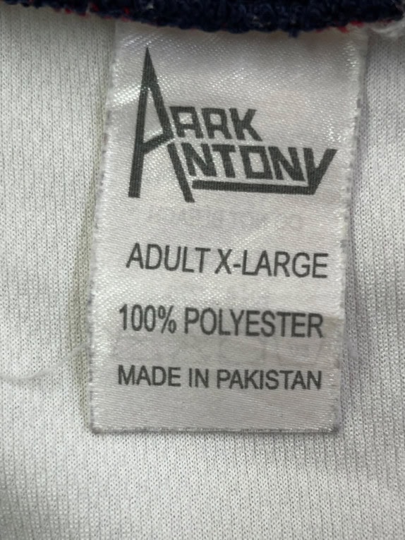 ARK ANTONY FOOTBALL JERSEY SPORTSWEAR WHITE BLUE RED UOMO PRE OWNED XL