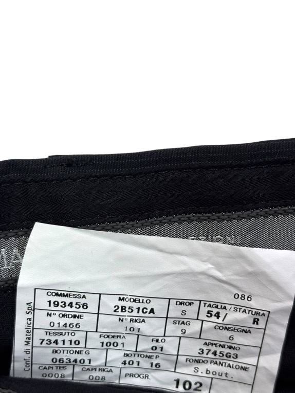 ARMANI COLLEZIONI ΠΑΝΤΕΛΟΝΙ ΥΦΑΣΜΑΤΙΝΟ ΜΑΥΡΟ ΑΝΤΡΙΚΟ XL pre-owned