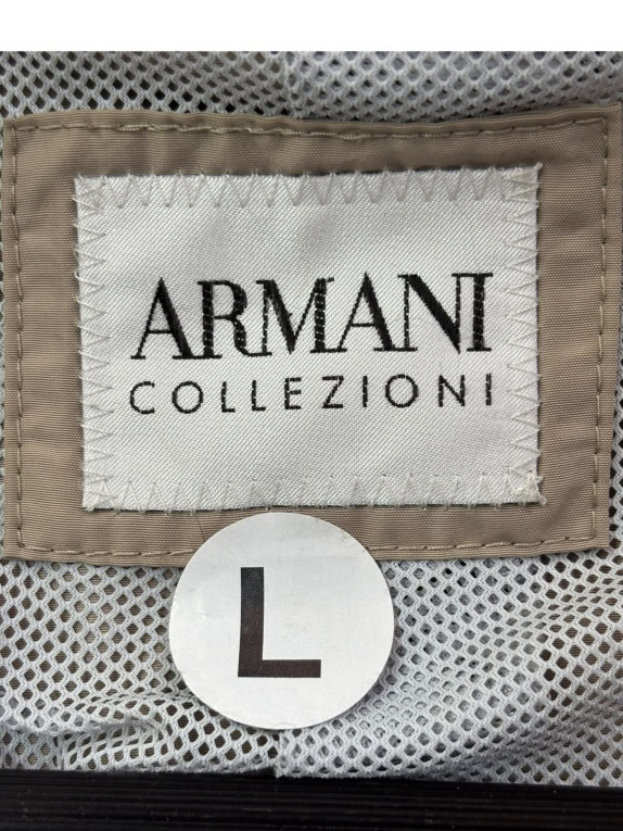 ARMANI COLLEZIONI ΣΑΚΑΚΙ MINIMAL ΜΠΕΖ ΑΝΤΡΙΚΟ PRE OWNED L