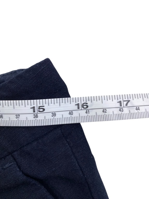 ARMANI EXCHANGE ΠΑΝΤΕΛΟΝΙ CHINO CASUAL ΜΕ ΜΕΤΑΛΛΙΚΟ LOGO ΜΠΛΕ ΣΚΟΥΡΟ ΓΥΝΑΙΚΕΙΟ M