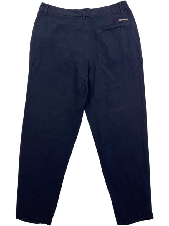 ARMANI EXCHANGE ΠΑΝΤΕΛΟΝΙ CHINO CASUAL ΜΕ ΜΕΤΑΛΛΙΚΟ LOGO ΜΠΛΕ ΣΚΟΥΡΟ ΓΥΝΑΙΚΕΙΟ M