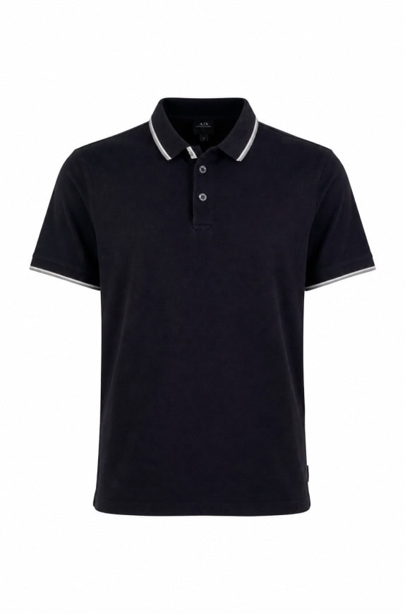 ARMANI EXCHANGE POLO SHIRT MINIMAL NAVY ΑΝΤΡΙΚΟ PRE OWNED M
