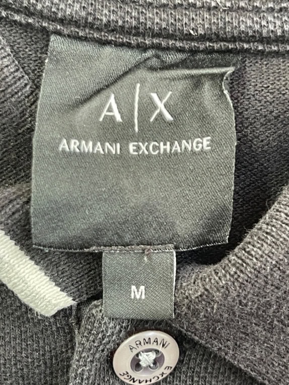 ARMANI EXCHANGE POLO SHIRT MINIMAL NAVY ΑΝΤΡΙΚΟ PRE OWNED M