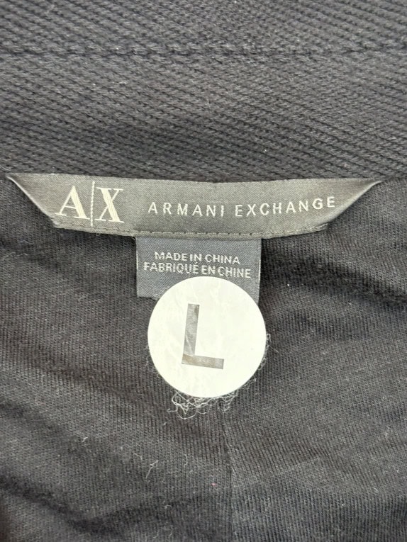ARMANI EXCHANGE ΣΑΚΑΚΙ MINIMAL ΜΑΥΡΟ ΑΝΤΡΙΚΟ PRE OWNED L