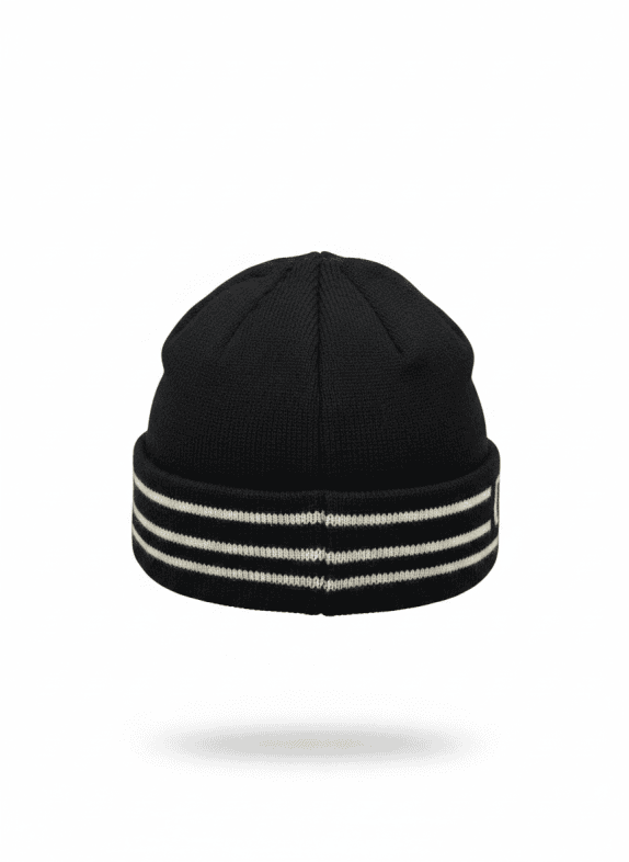ARMANI JEANS BEANIE GRIGIO NERO UNISEX PRE OWNED