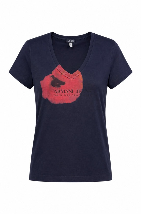 ARMANI JEANS GRAPHIC TEE NAVY ΓΥΝΑΙΚΕΙΟ PRE OWNED M