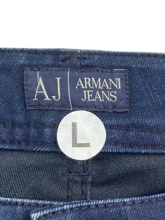 ARMANI JEANS JEANS MINIMAL NAVY MENS PRE OWNED L
