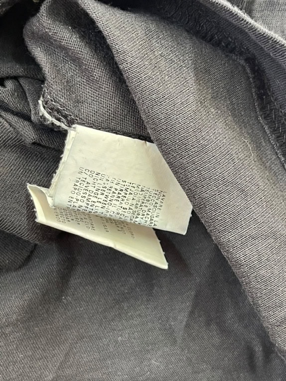 ARMANI JEANS ΜΠΛΟΥΖΑ ΜΑΚΡΥΜΑΝΙΚΗ MINIMAL ΜΑΥΡΟ ΑΝΤΡΙΚΟ PRE OWNED