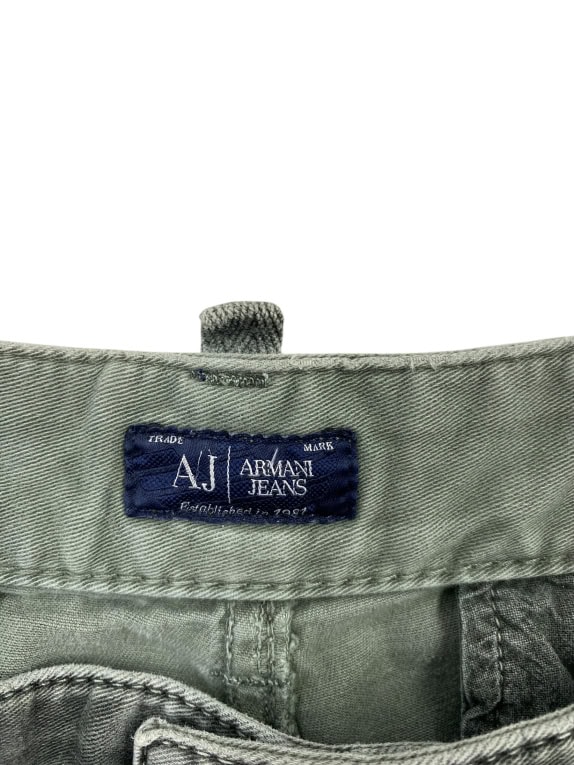 ARMANI JEANS ΠΑΝΤΕΛΟΝΙ CARGO VINTAGE ΛΟΓΟΤΥΠΟ ΓΚΡΙ ΑΝΔΡΙΚΟ S