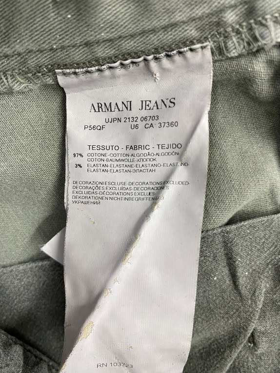 ARMANI JEANS ΠΑΝΤΕΛΟΝΙ CARGO VINTAGE ΛΟΓΟΤΥΠΟ ΓΚΡΙ ΑΝΔΡΙΚΟ S