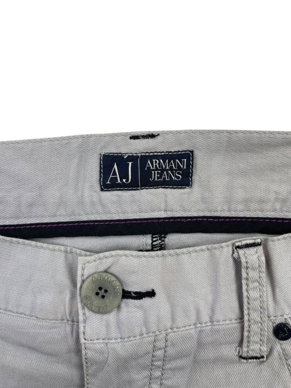 Armani Jeans Pants Casual Minimal Logo Beige Women’s L