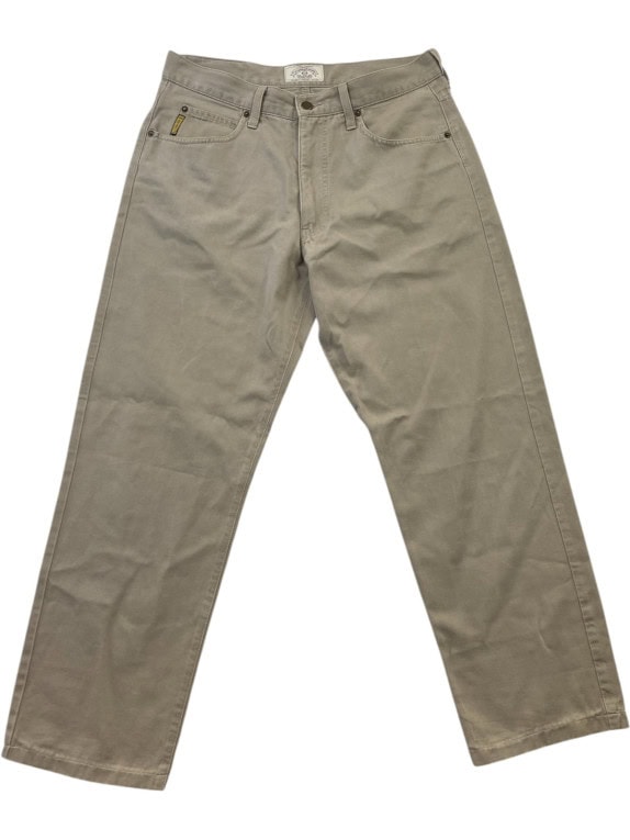 ARMANI JEANS PANTALONI CHINO MINIMAL BEIGE UOMO PRE OWNED M