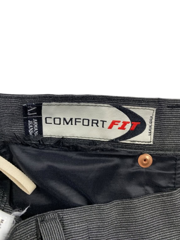 ARMANI JEANS PANTALONI COMFORT FIT CON LOGO METALLICO GRIGIO DA UOMO S