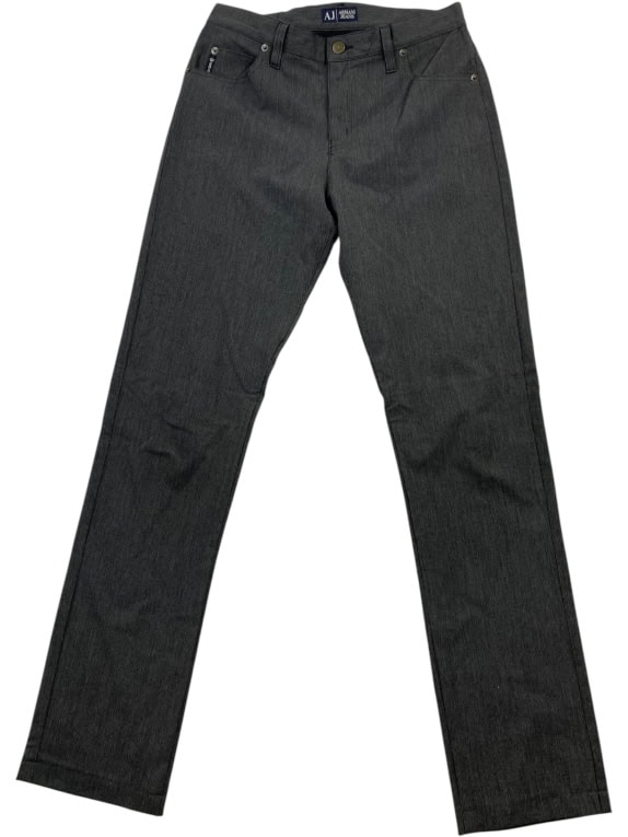 ARMANI JEANS PANTALONI COMFORT FIT CON LOGO METALLICO GRIGIO DA UOMO S