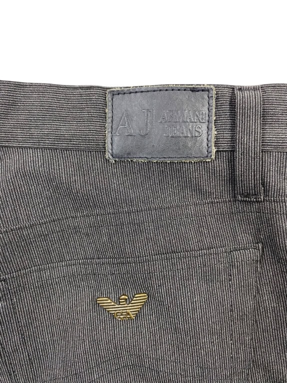 ARMANI JEANS PANTALONI COMFORT FIT CON LOGO METALLICO GRIGIO DA UOMO S