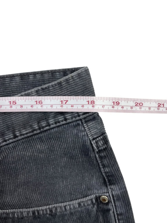 Armani Jeans Παντελόνι Corduroy Vintage Logo Γκρι Γυναικείο L