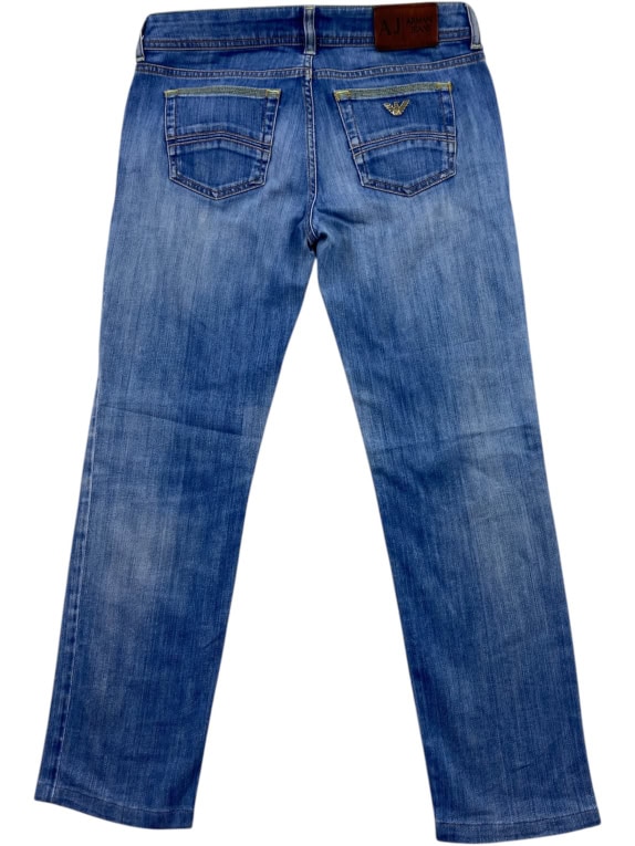 ARMANI JEANS ΠΑΝΤΕΛΟΝΙ DENIM VINTAGE LOGO ΜΠΛΕ ΓΥΝΑΙΚΕΙΟ S