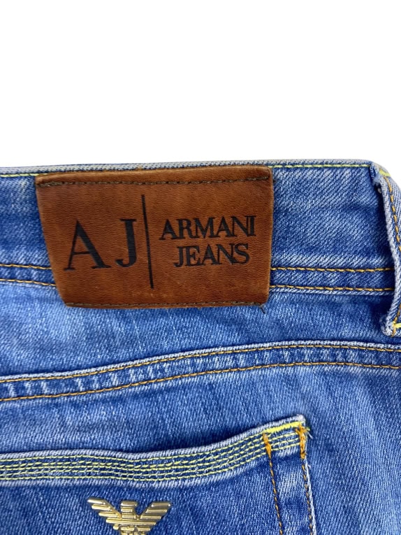 ARMANI JEANS ΠΑΝΤΕΛΟΝΙ DENIM VINTAGE LOGO ΜΠΛΕ ΓΥΝΑΙΚΕΙΟ S