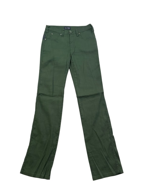 Armani Jeans Flare Pants Vintage Khaki Green Women’s S