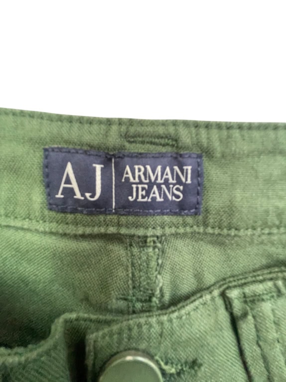 Armani Jeans Παντελόνι Flare Vintage Χακί Πράσινο Γυναικείο S