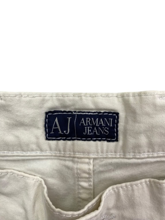 ARMANI JEANS Παντελόνι Vintage Λογότυπο Εκρού Ανδρικό S