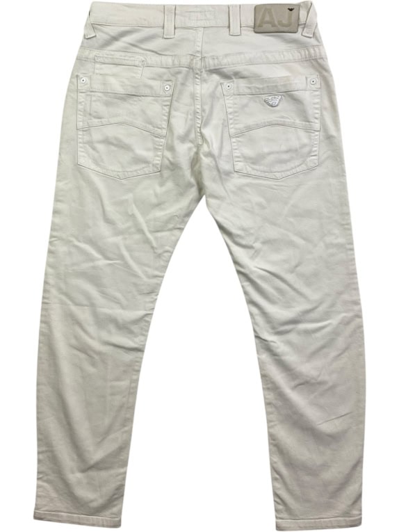 ARMANI JEANS Παντελόνι Vintage Λογότυπο Εκρού Ανδρικό S
