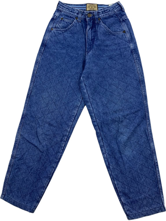 ARMANI JEANS ΠΑΝΤΕΛΟΝΙ VINTAGE QUILTED DENIM ΜΠΛΕ ΓΥΝΑΙΚΕΙΟ XS