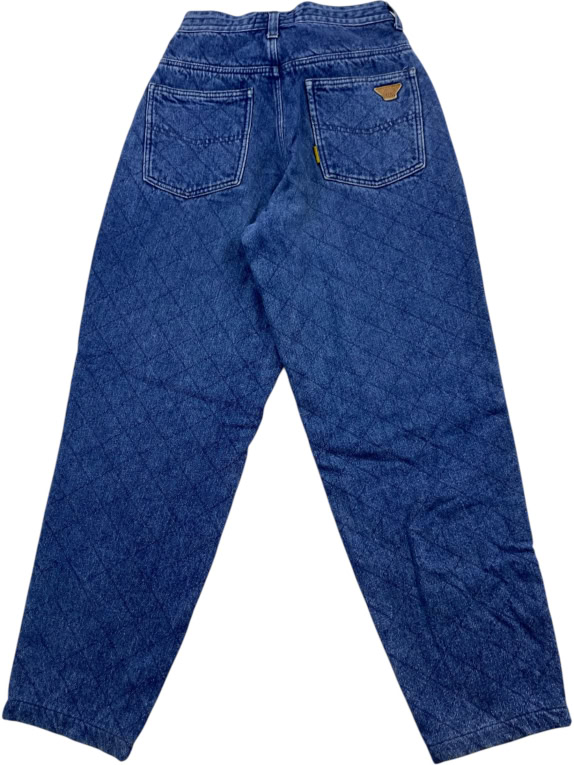 ARMANI JEANS ΠΑΝΤΕΛΟΝΙ VINTAGE QUILTED DENIM ΜΠΛΕ ΓΥΝΑΙΚΕΙΟ XS
