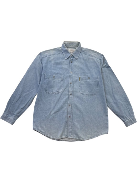 ARMANI JEANS ΠΟΥΚΑΜΙΣΟ WASHED DENIM BLUE ΑΝΤΡΙΚΟ PRE OWNED S