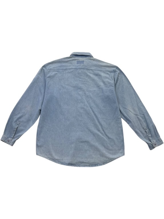 ARMANI JEANS ΠΟΥΚΑΜΙΣΟ WASHED DENIM BLUE ΑΝΤΡΙΚΟ PRE OWNED S