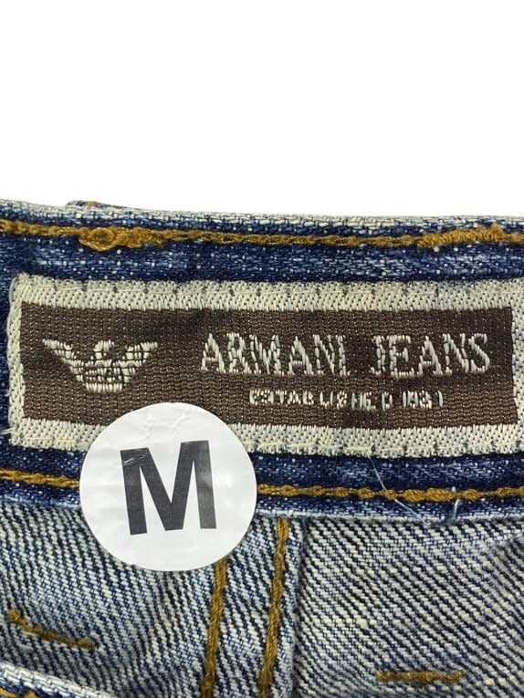 ARMANI JEANS ΤΖΙΝ ΠΑΝΤΕΛΟΝΙ WASHED BLUE UNISEX PRE OWNED M