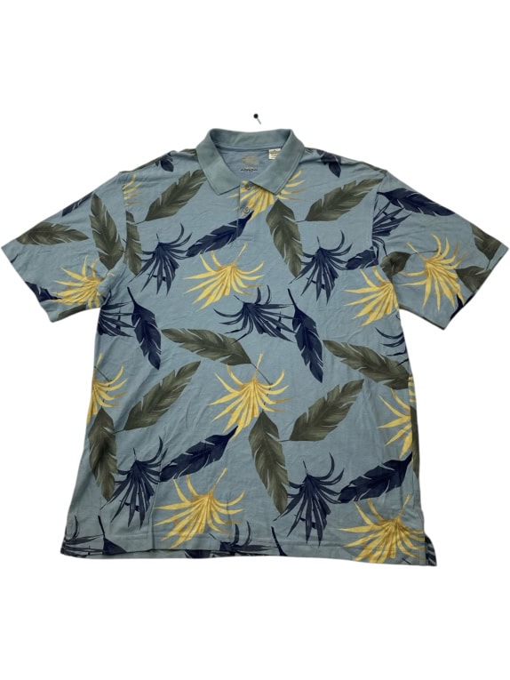 Polo Arrow con motivo floreale Azzurro UNISEX XL