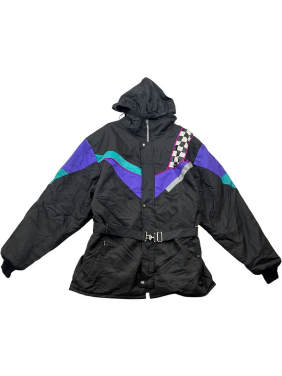 ARTIX SKI JACKET RETRO BLACK WOMEN PRE OWNED L