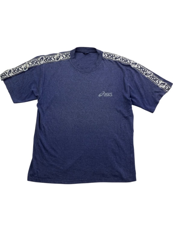 ASICS ΜΠΛΟΥΖΑΚΙ VINTAGE ΜΕ LOGO TAPE ΜΠΛΕ ΑΝΔΡΙΚΟ L