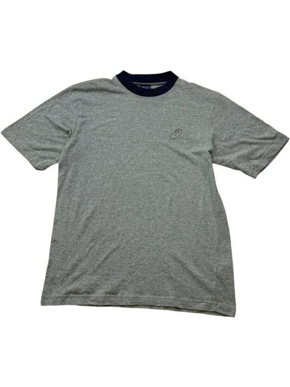 ASICS T-Shirt Vintage Logo Γκρι Μελανζέ Unisex Medium