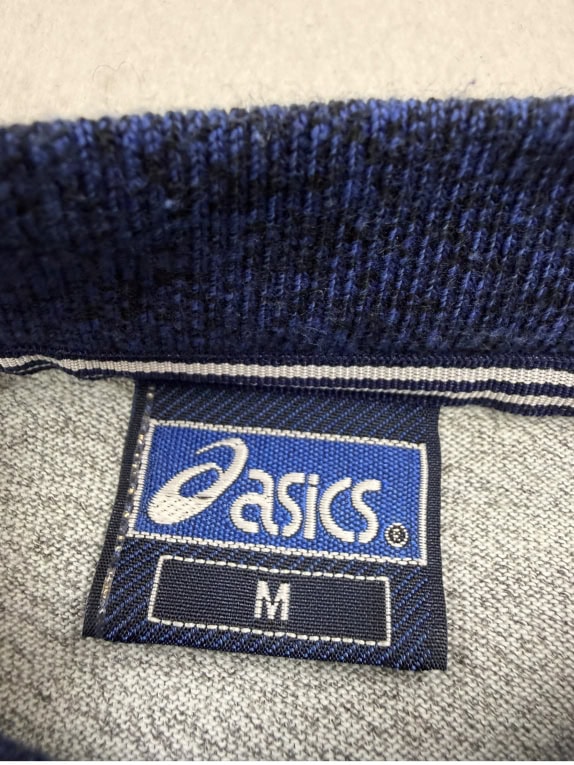 ASICS T-Shirt Vintage Logo Γκρι Μελανζέ Unisex Medium