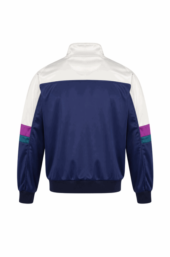 ASICS TRACK JACKET RETRO NAVY UOMO PRE OWNED S