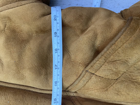 VINTAGE FUR COLLAR FAUX  COAT BROWN WOMEN PRE OWNED L