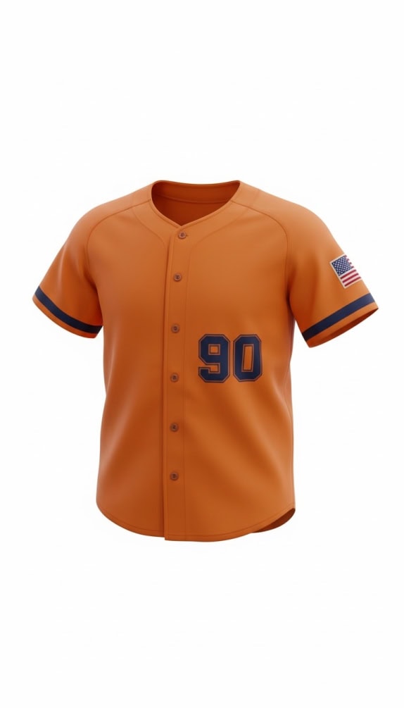 ATLETIC BOLOGNA VINTAGE BASEBALL JERSEY "90" ΠΟΡΤΟΚΑΛΙ ΑΝΔΡΙΚΟ LARGE