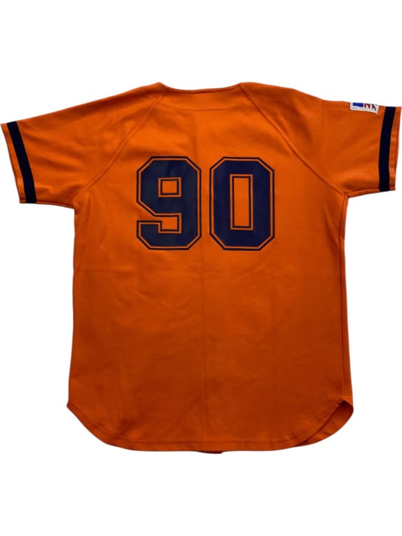 ATLETIC BOLOGNA VINTAGE BASEBALL JERSEY "90" ORANGE MEN'S LARGE