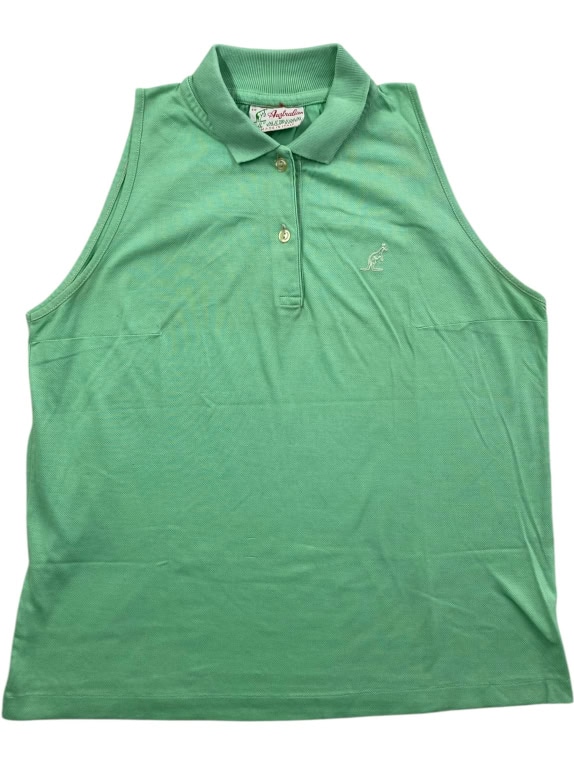AUSTRALIAN BY ALPINA ΑΜΑΝΙΚΗ ΜΠΛΟΥΖΑ POLO VINTAGE LOGO ΠΡΑΣΙΝΟ ΓΥΝΑΙΚΕΙΟ S